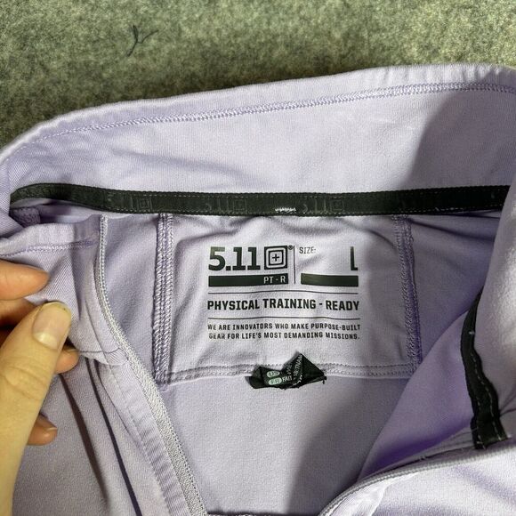 5.11 Half Zip Womens Large PT-R CATALYST 1/2 Zip Lavender Purple Outdoor - Picture 8 of 10